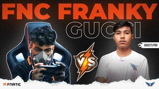 SKYLIGHTZ GAMING TDM FRIENDLY MATCH WITH FNATIC FRANKY | SGxGUCCI VS FRANKY | PUBG MOBILE