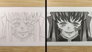 How to Draw Tokito Muichiro Smile | easy to draw | drawing tutorial