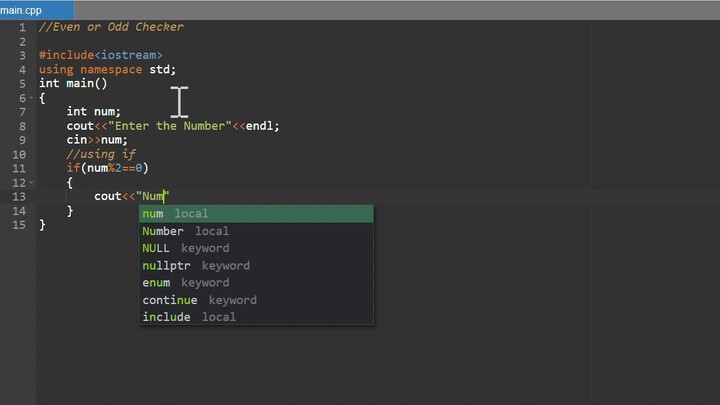 Even or Odd check program |C++ | if-else