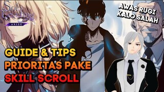 GUIDE SPEND SKILL SCROLL BIAR GA BINGUNG SKILL MANA DULUAN SOLO LEVELING ARISE