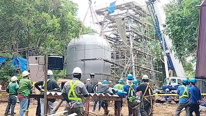 elevated Water Tank erection 💪