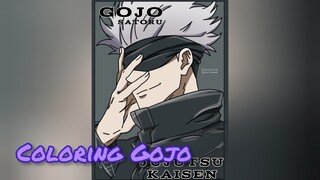 Coloring Gojo Satoru | Jujutsu kaisen | // MATUSHKA ULTRAFUNK [HYPER 💀SLOWED + REVERB] ..//
