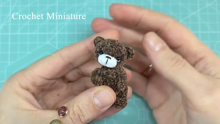 5cm Tiny Crochet Teddy Bear | Mini Plush Bear Tutorial