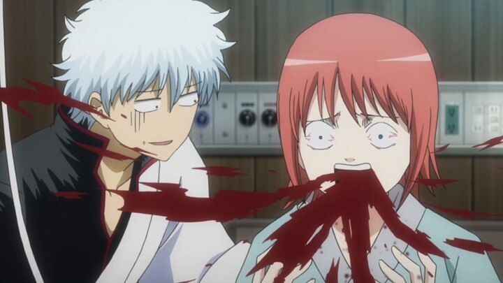 Gintama: Luar biasa! Kagura berpura-pura sakit dan memasukkan dirinya ke dalam kotak!