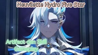 Genshin Impact INDO - Pembahasan Neuvilette Hydro Five Star mengenai Artifact dan Skill + Gameplay