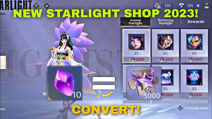 NEW STARLIGHT SHOP! STARLIGHT FRAGMENTS CONVERSION MLBB