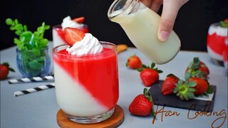 MENYAMBUT HARI MERDEKA🇮🇩 !! MEMBUAT PUDING SUSU MERAH PUTIH | CANTIK DAN ENAK BANGET # 129