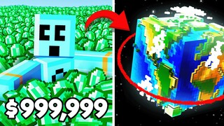 Minecraft but Emeralds = World Size