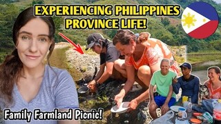 MY PARENTS EXPERIENCING PHILIPPINES PROVINCE LIFE! Family Bonding & Picnic at Farmland River