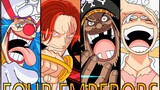 (Do cư dân mạng thực hiện) Vua Hải Tặc New Yonko Luffy, Bucky, Râu Đen, hoạt hình nhuộm tóc đỏ và cu