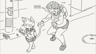 悄悄吓一下专心致志的猫猫同学，没想到猫猫的延展性还挺好