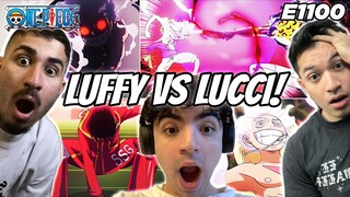 GEAR 5 LUFFY VS LUCCI PEAK! | ONE PIECE EPISODE 1100 REACTION