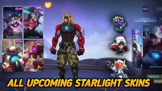 ALL UPCOMING SKINS IN STARLIGHT SHOP | MLBB STARLIGHT SHOP UPDATE 2022 | FREE REWARDS MLBB