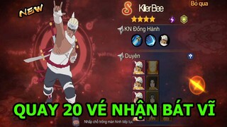 Game Naruto 3D Mobile Quay 20 Vé Ra Tướng SR Bát Vĩ Killer Bee - Hỏa Chí Truyền Thuyết - Code Game