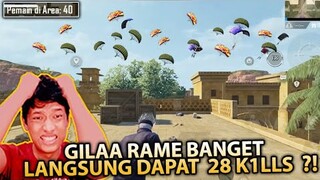 GILAA RAME BANGET 40 PLAYER TURUN DI EVENT !! GAK NYANGKA LANGSUNG DAPAT 28 K1LLS !! - PUBG MOBILE