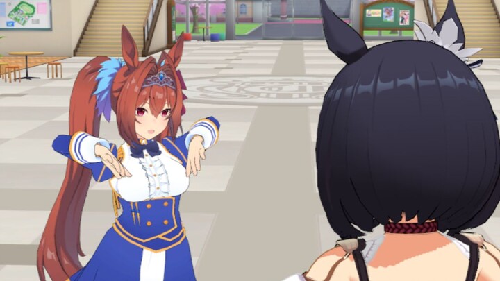 Chiji showing dance to German maid