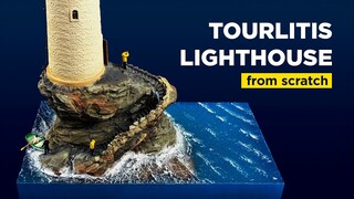 Cinematic miniature // the Lighthouse Tourlitis of Chora // Tutorial from scratch