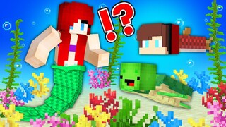 How Mikey and JJ Get BITTEN By A MERMAID and Became Fish? - in Minecraft Challange Maizen