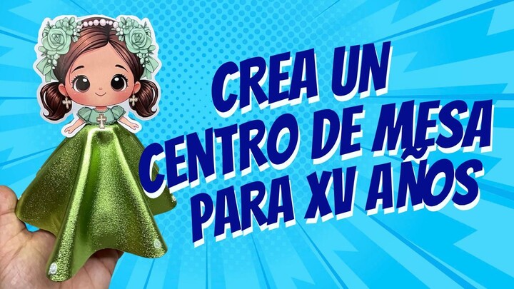 ✨ Me pidieron un centro de mesa sencillo para unos XV años… ¡y este fue el resultado! 💚🎀