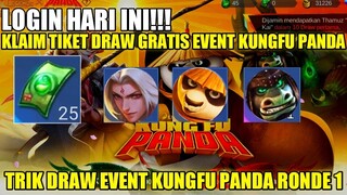 LOGIN HARI INI!! KLAIM TIKET DRAW GRATIS EVENT MLBB X KUNGFU PANDA | TRIK DRAW EVENT KUNGFU PANDA