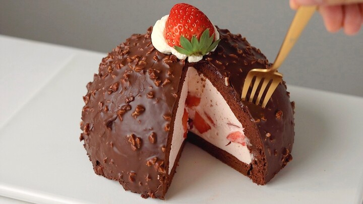 Quả bom dâu tây sô cô la