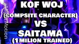 kof woj vs saitama 1 milion trained