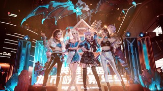 在英雄联盟小镇现场看KDA女团跳POP STARS是什么感觉？