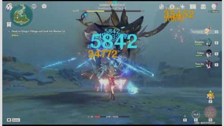 Genshin Request Yoimiya Yelan Team ft. XingQiu + Yunjin