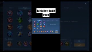 EDITH BEST BUILD 2023 | TOP 1 GLOBAL EDITH BUILD | #shorts #mlbb #mobilelegends