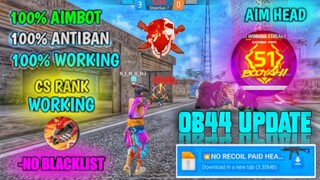 OB44 | Auto headshot config file free fire aimbot+aimlock | ff max headshot config file