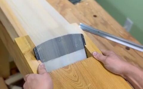 Cut the wood into pieces thinner than paper...