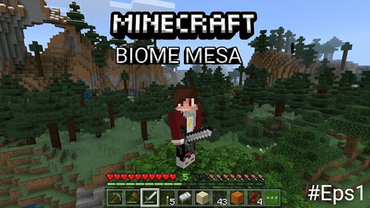 Awal Yang Bagus Biome Mesa - Minecraft Survival Indonesia #1