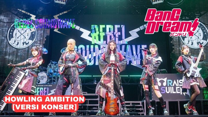 Mainin lagu HOWLING AMBITION  di game bang dream [versi konser]