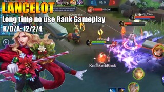 Long time no use Lancelot Rank Gameplay | Road to top1 global Squad Season15