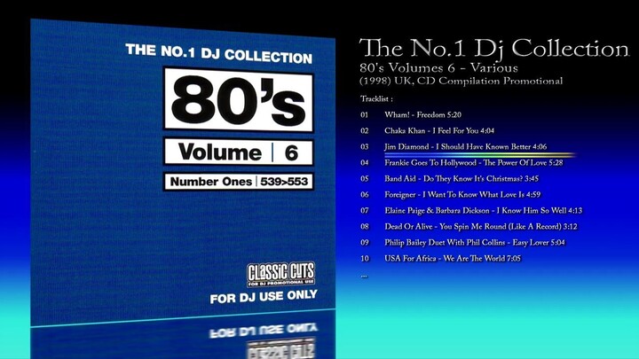 The No.1 Dj Collection (1998) 80's Volumes 6 - Various [CD Compilation Promotional]