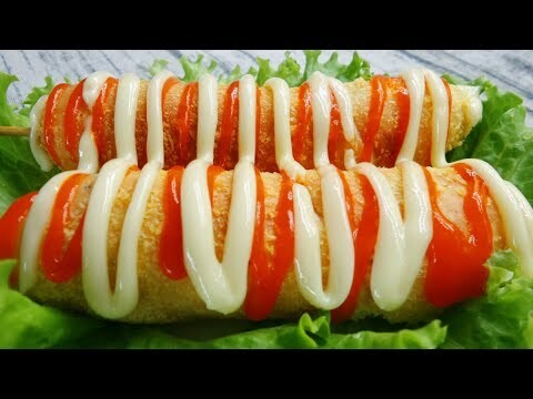 Cách làm BÁNH HOT DOG PHÔ MAI kiểu Hàn Quốc - Món Ăn Ngon