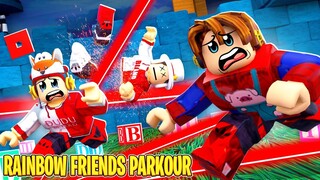 Escape dos Rainbow Friends com Lasers no Roblox 😨