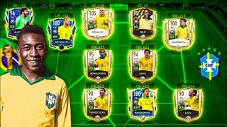 I Built Full Iconic Brazil Squad Of All Time - FIFA Mobile 22