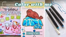 How to Draw an Ice Pattern ❄️ | Coco Wyo Coloring Book | Alcohol Marker Tutorial