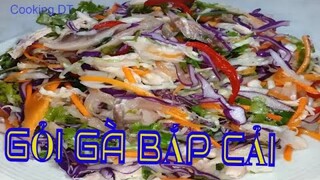 GỎI GÀ BẮP CẢI _ Món ngon giải ngán trong ngày tết || By Cooking DT