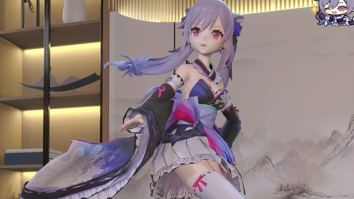 [Genshin Impact MMD] Ultramarine-Keqing terlihat sangat bagus dengan pakaian ini😍