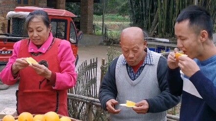 随口说说而已，兄弟直接送三十多箱脐橙，真甜