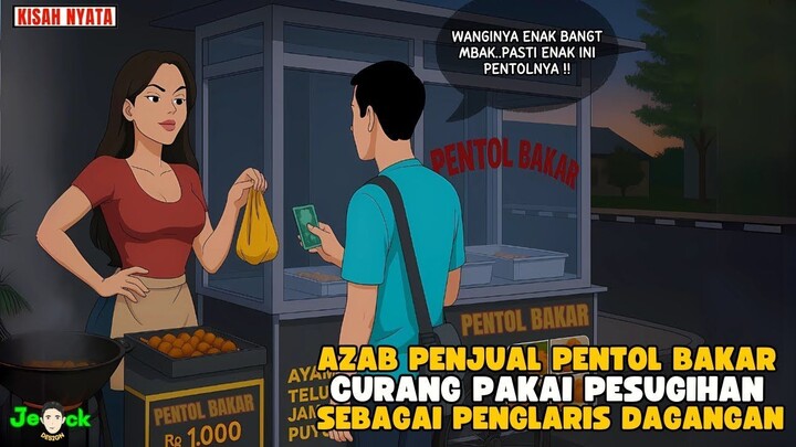 AZAB PENJUAL PENTOL BAKAR PAKAI PESUGIHAN SEBAGAI PENGLARIS DAGANGAN  ANIMAS