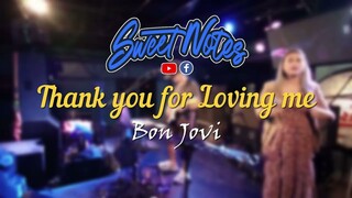 Thank you for loving me | Bon Jovi - Sweetnotes Cover