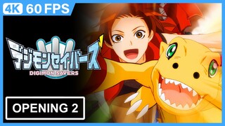 Digimon Savers Opening 2 |Creditless| [4K 60FPS AI Remastered]