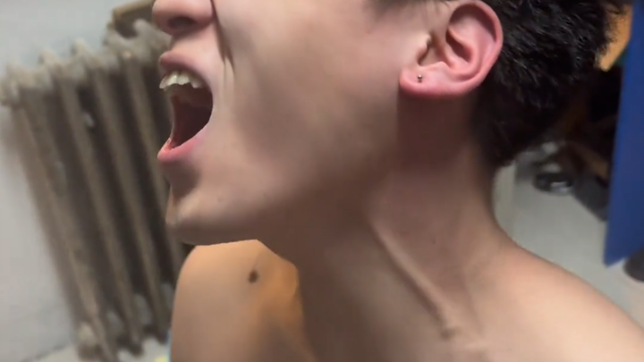 My roommate insists on getting an ear piercing, but they’re too chicken, so I ended up doing it inst