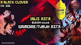 Iblis Asta BUKAN dlm Tubuh/Grimoire ? Alasan Nacht Gabung BB ?| R Black Clover 266