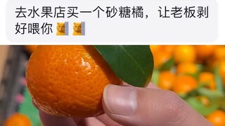 当我去水果店只买一个砂糖橘……