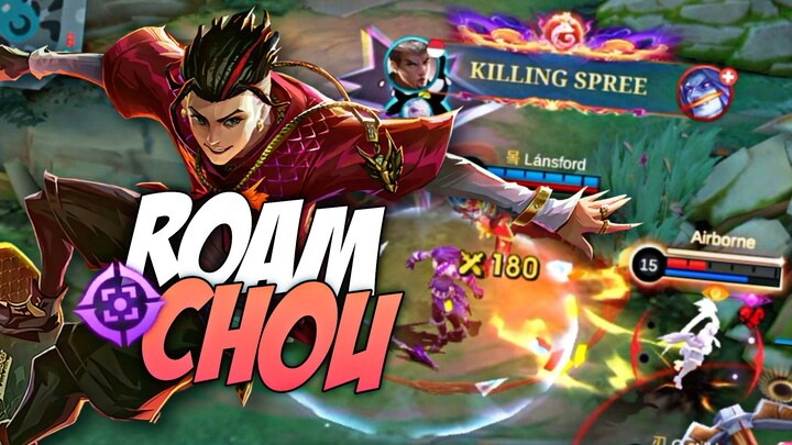 KEPAKSA MAEN ROAM? MASIH BISA GENDONG PAKE CHOU BUILD DAMAGE🔥