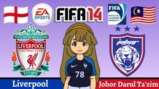 Kinako FIFA 14 | Liverpool VS Johor Darul Ta'zim